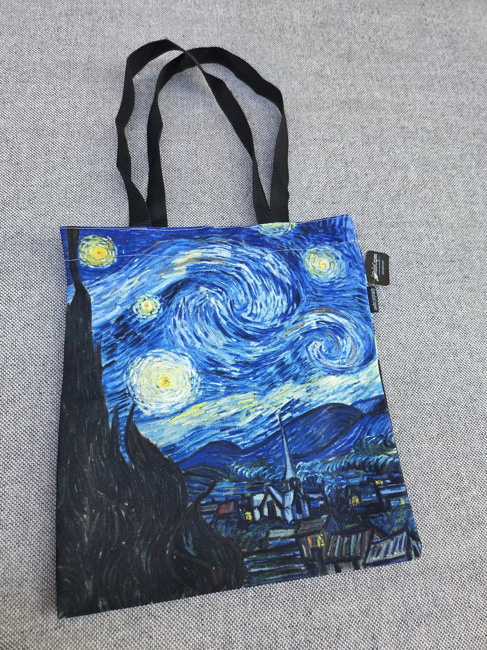 RainCaper Starry Night Tote Bag Van Gogh Art Print‎ Snap Closure NWT